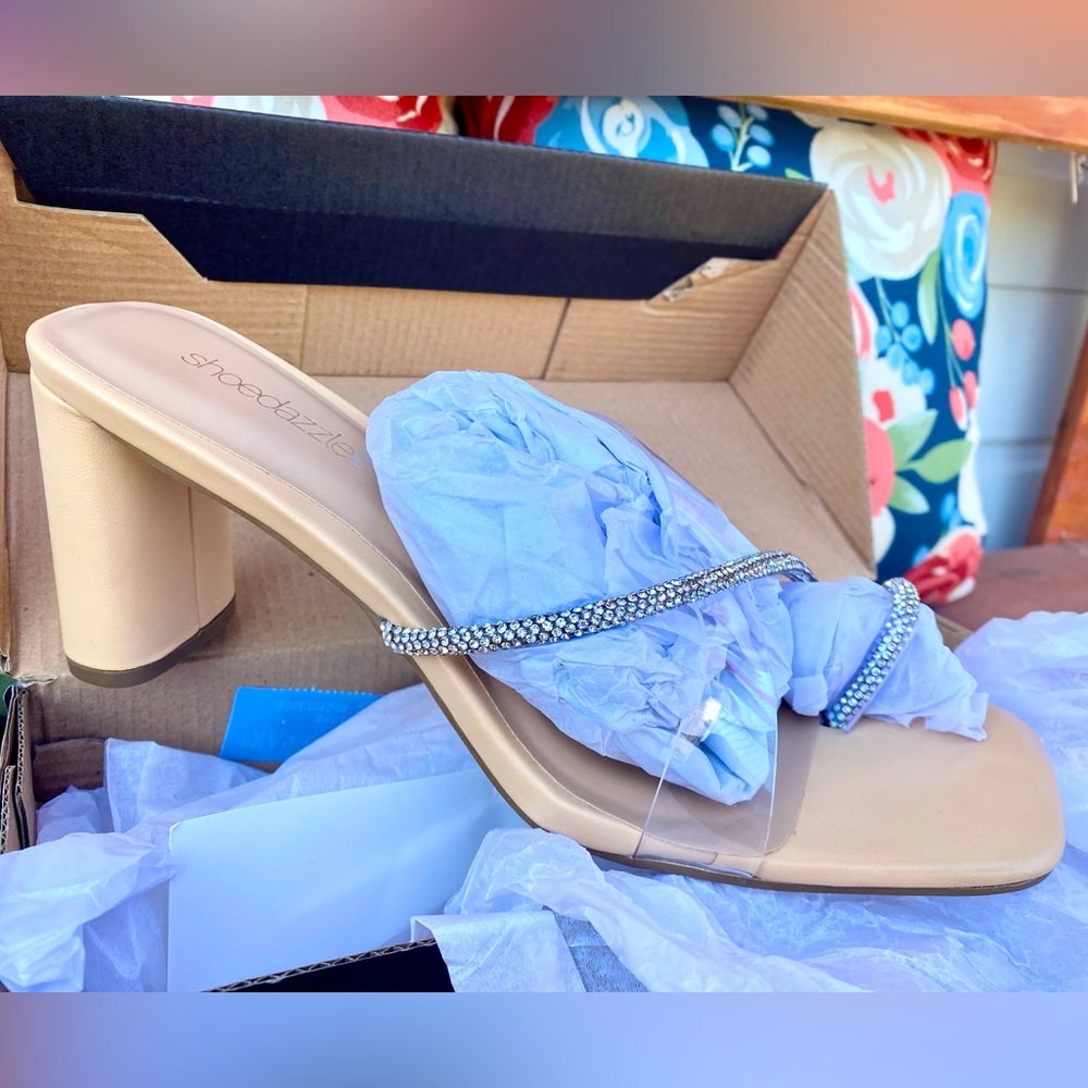 NWT Nude Block- FANCY HEELS